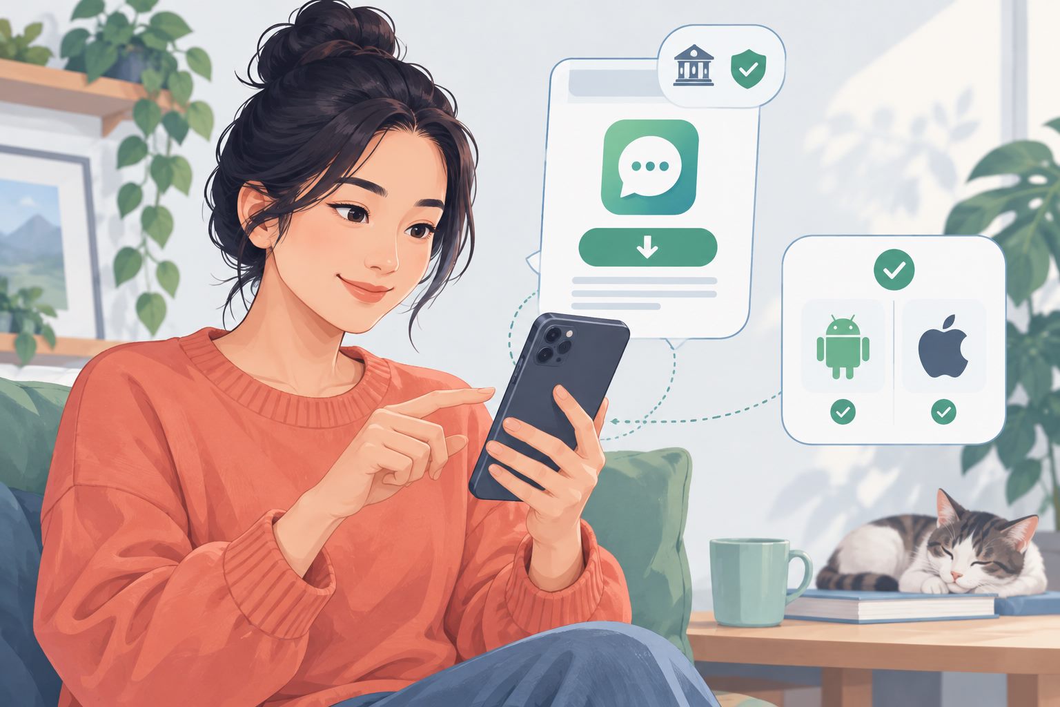安装 Letstalk 前核对下载来源与设备系统